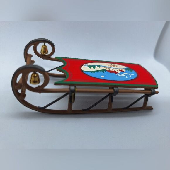1991, OLD-FASHIONED SLED, HALLMARK KEEPSAKE ORNAMENT - Picture 5 of 9